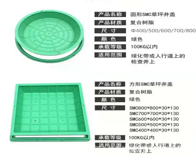 清涧树脂复合种植井盖展示